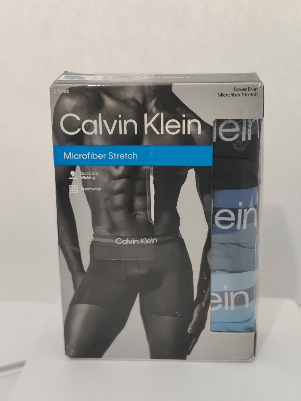 Men's 3 Pack Calvin Klein Microfiber Stretch Boxer Briefs NP2769X-L2C Size L NWT